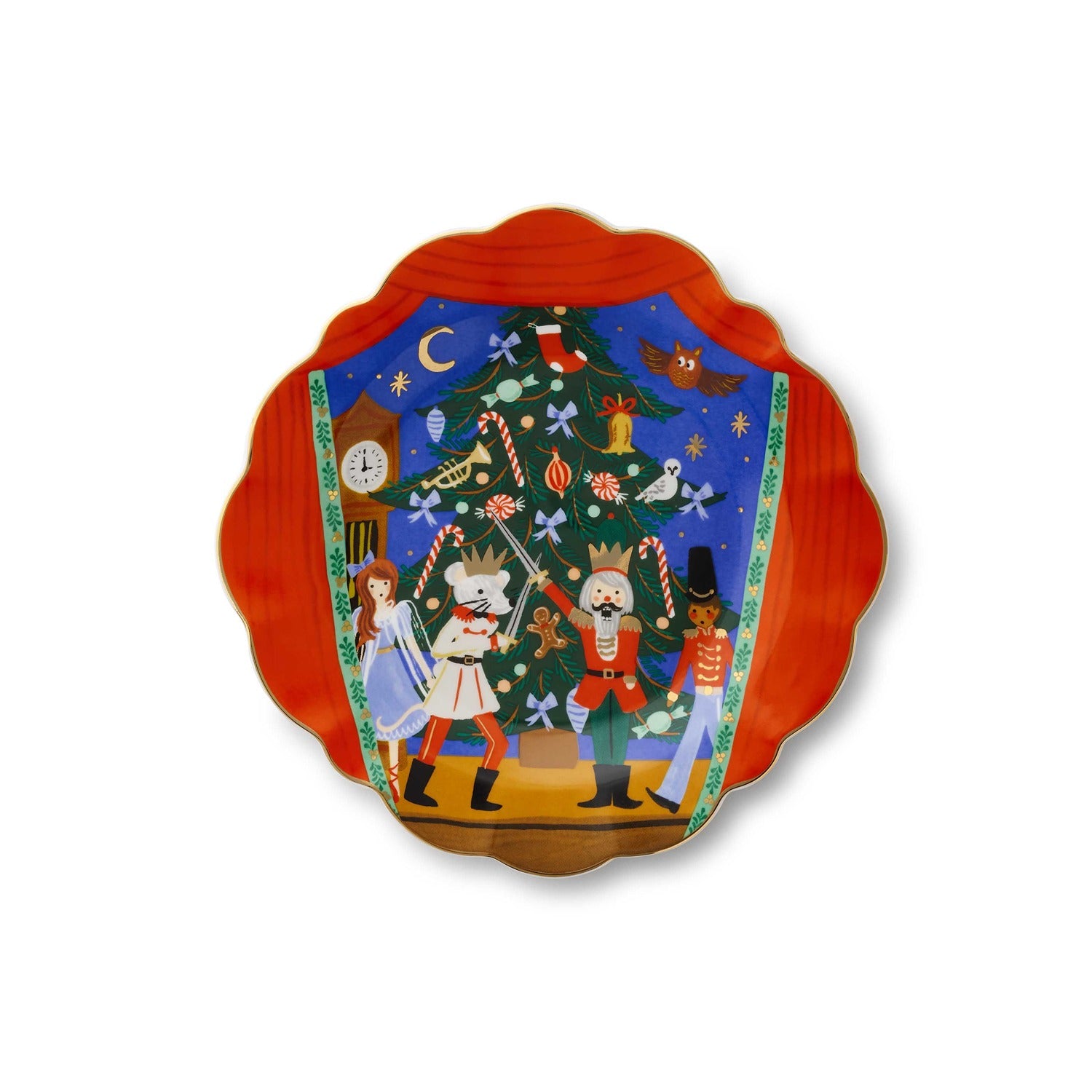 Nutcracker Porcelain Dessert Plate - Set of 4 image 1