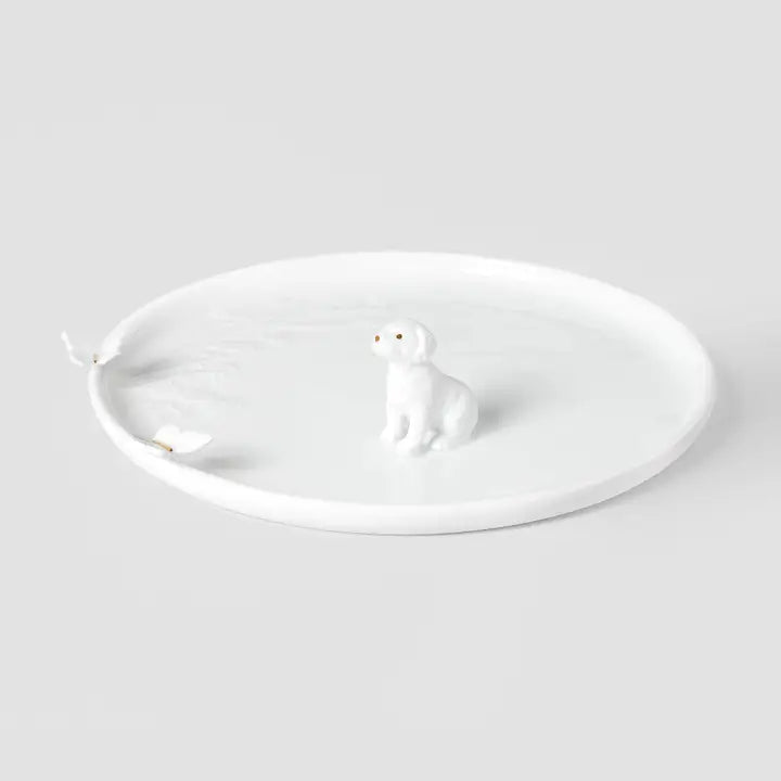 Porcelain Stories Decorative Plate - Puppy image 0