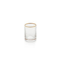 Negroni Shot Glass w/ Gold Rim image 0