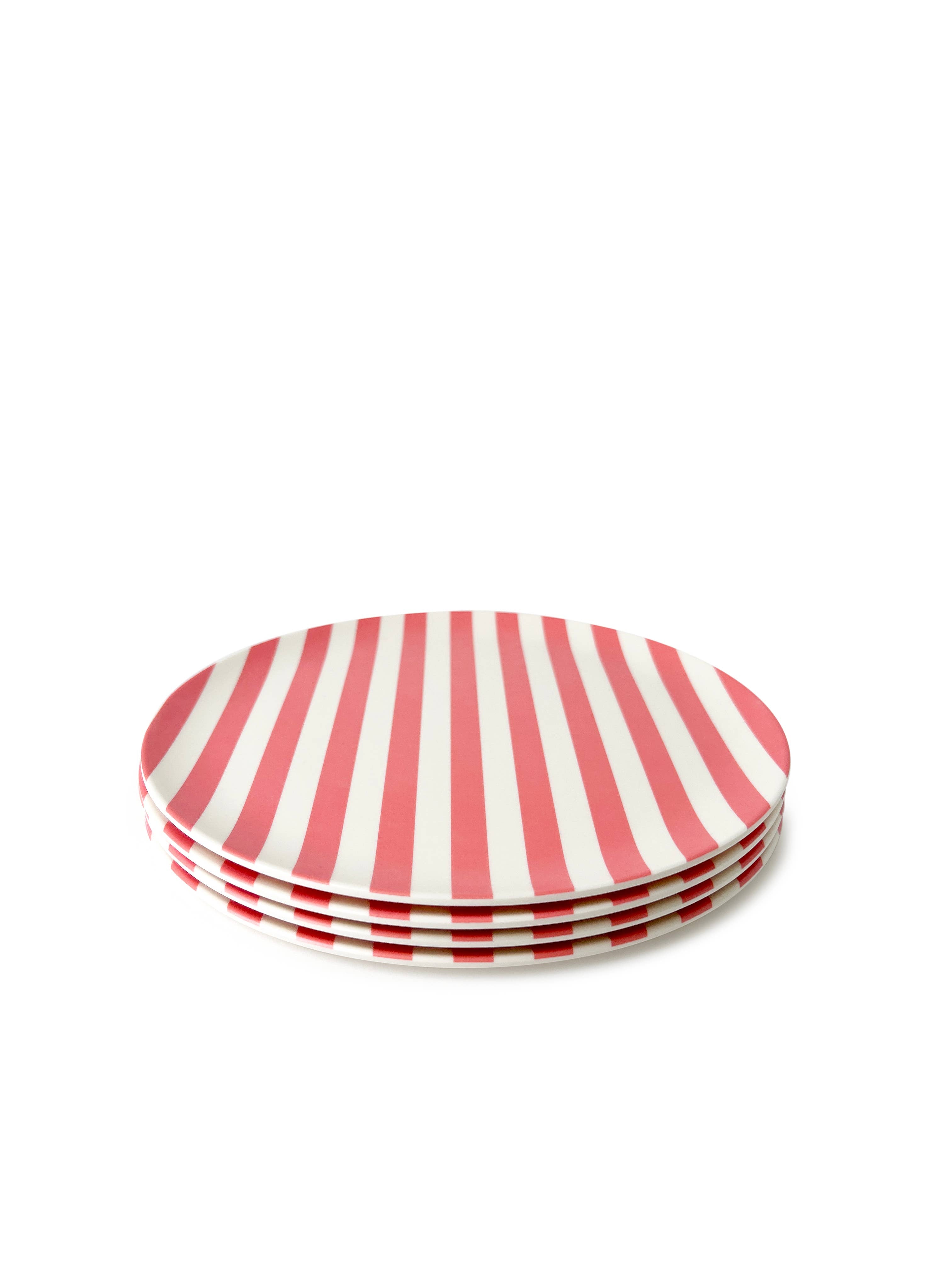 Red Stripe Side Plate