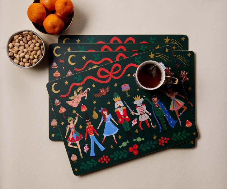Nutcracker Set of 4 Cork Placemats image 1