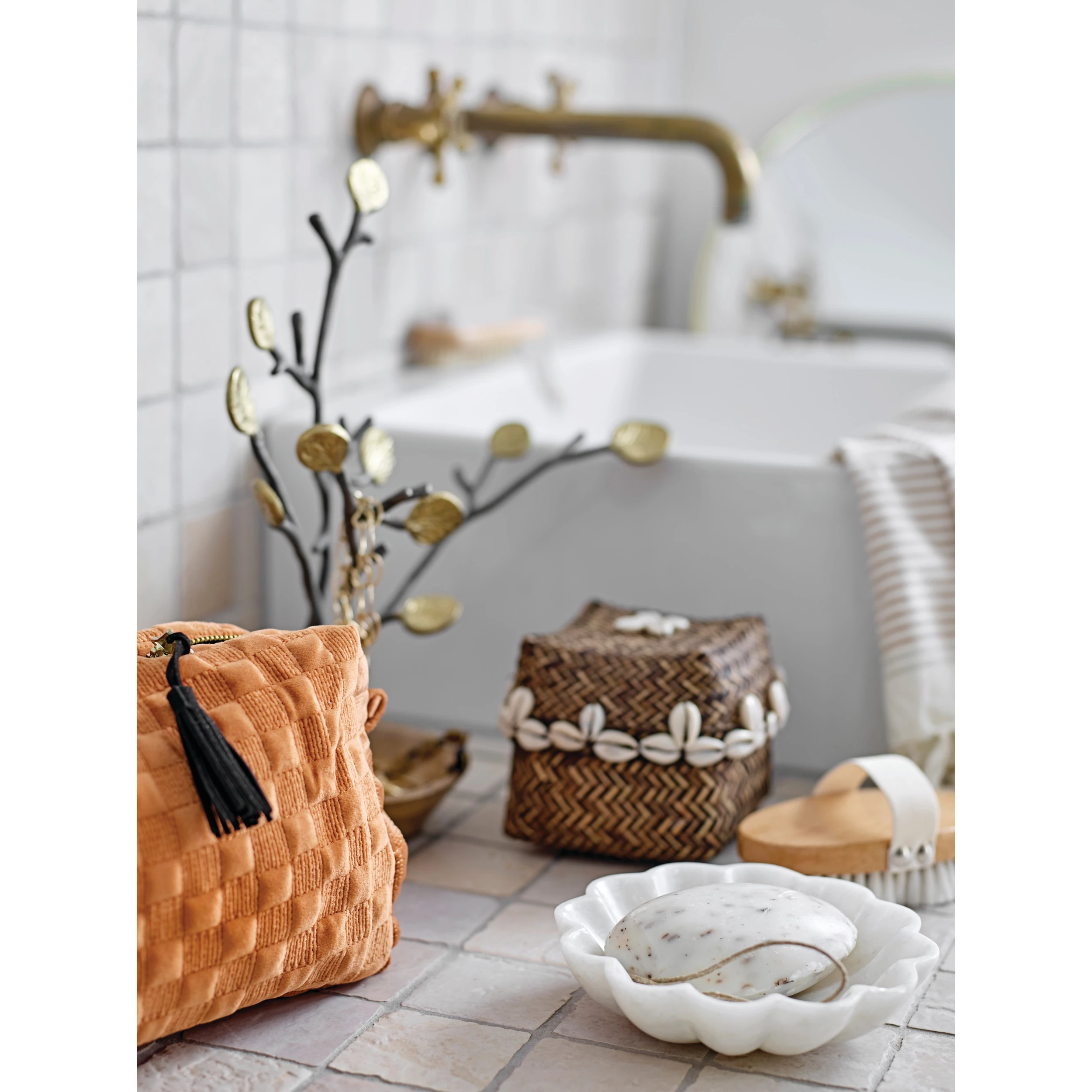 Carved Marble Flower Shaped Dish image 4