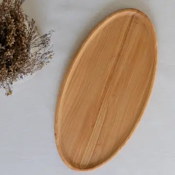 Hilda Oval Wood Serving Platter image 3