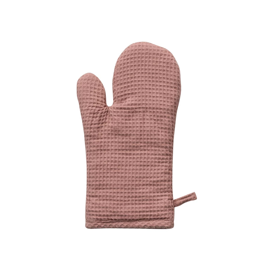 Linen & Cotton Waffle Hot Mitt image 0
