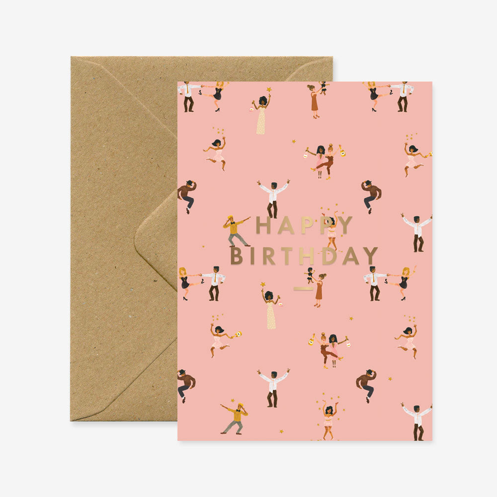 Happy Birthday Dancers Greeting Card image 0