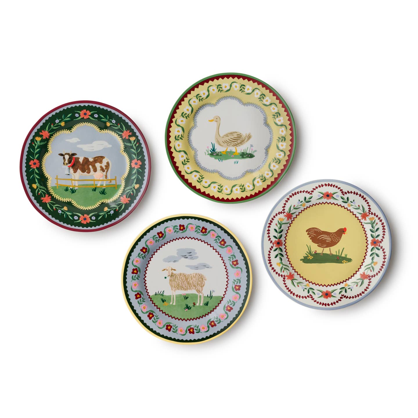 Home Sweet Home Porcelain Dessert Plate Set image 0