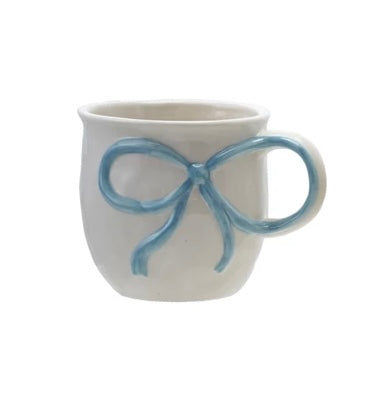 Stoneware Mug with Bow Handle image 2