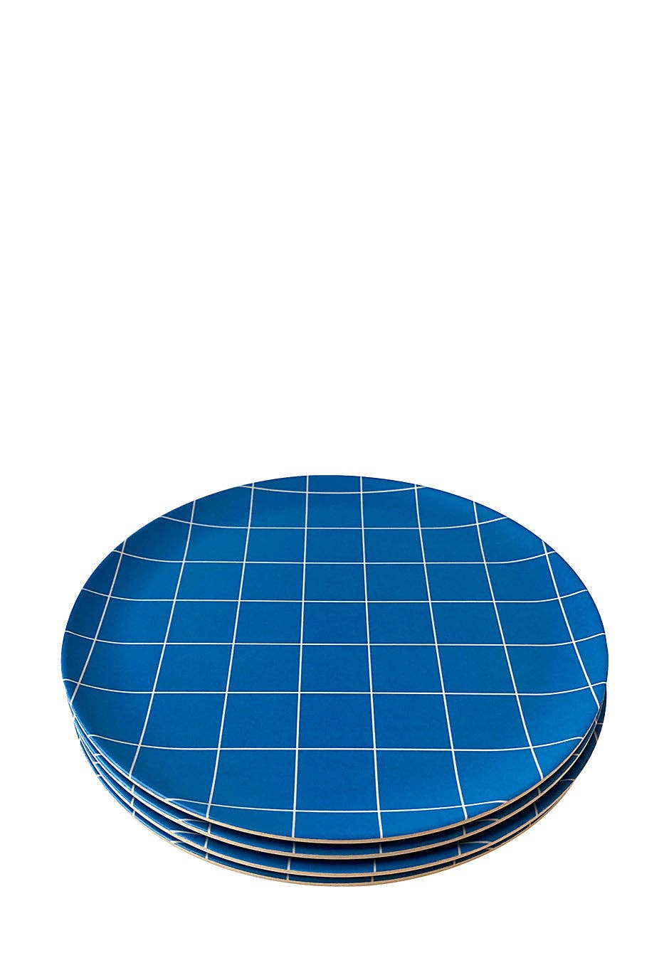 Blue Grid Side Plate