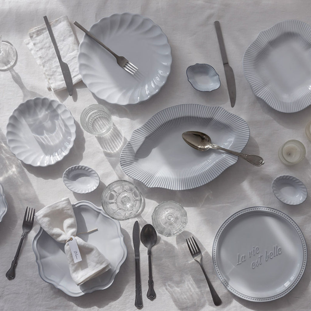 Blanc Pleats Plate Set image 8