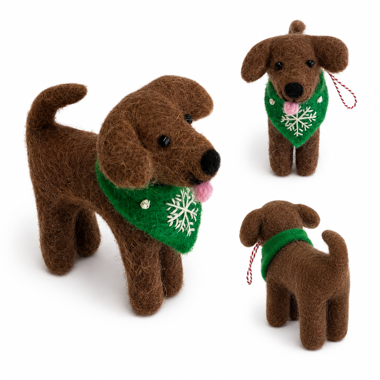 Felt Ornament - Labrador Retriever Ornament (Assorted Colors): Fox Red