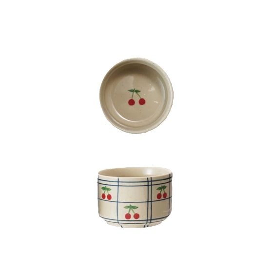 Hand-Painted Stoneware Bowl with Pattern image 2