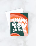 Wavy Thank You Greeting Card image 0