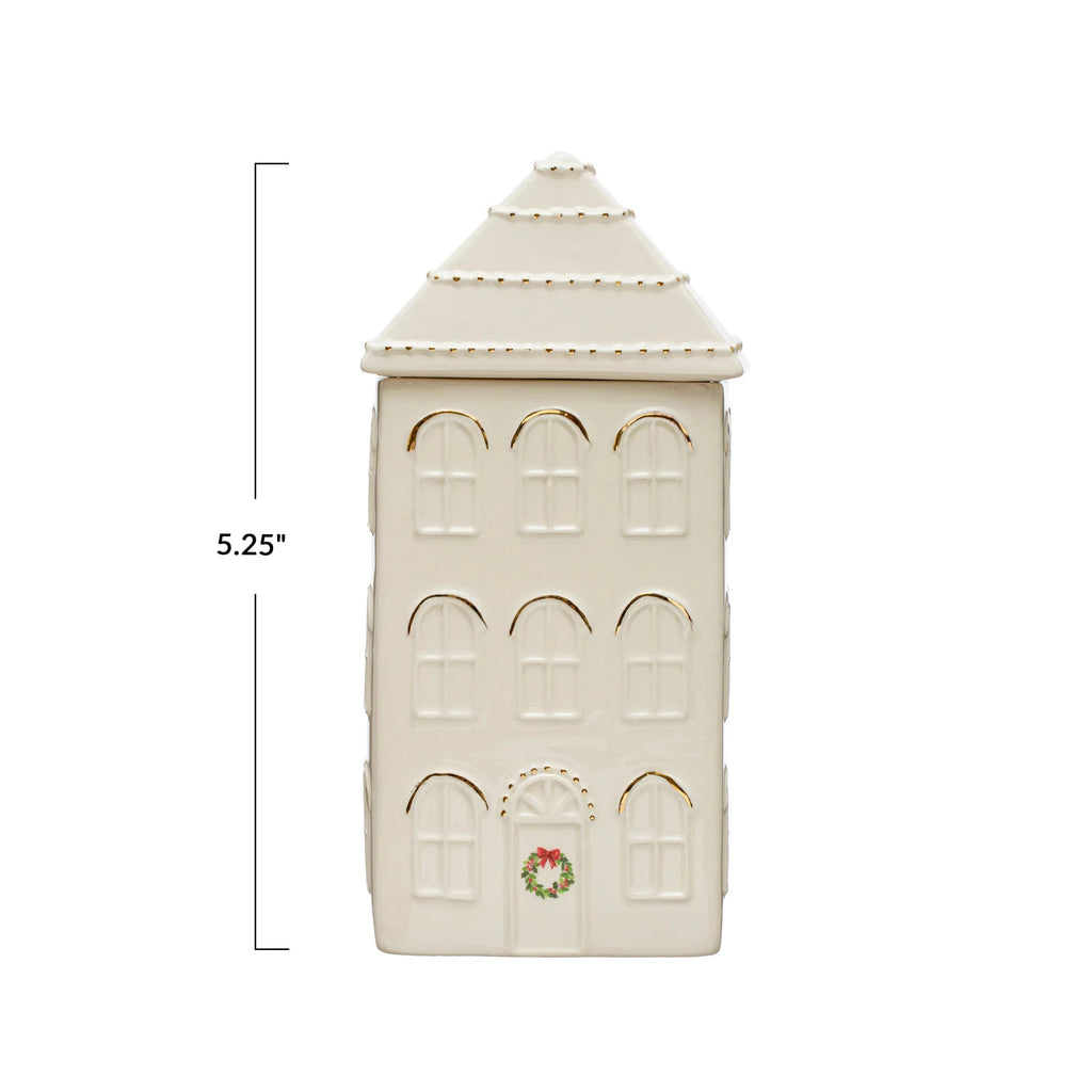Stoneware House Cookie Jar image 2