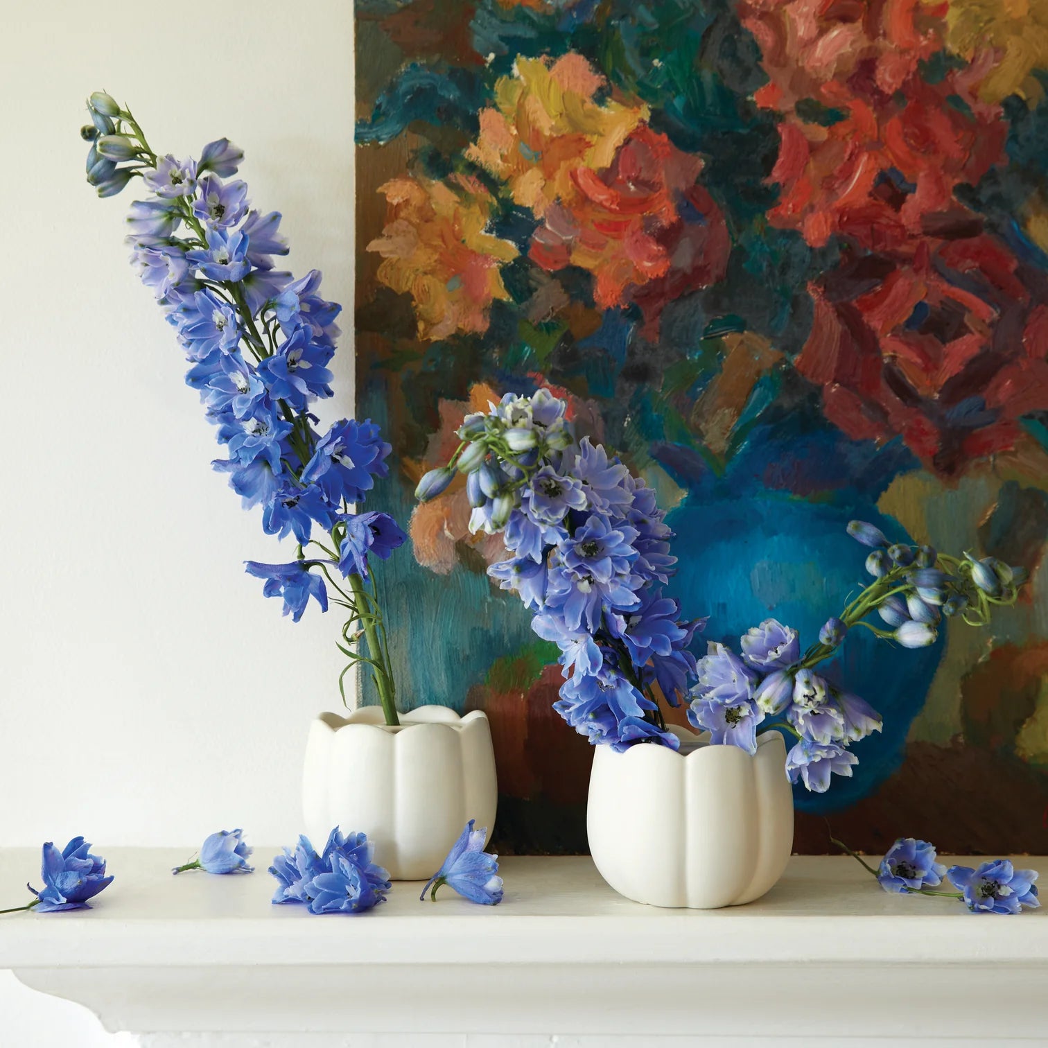 Ceramic Flower Frog Vase image 1
