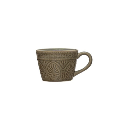 Debossed Stoneware Mug image 4