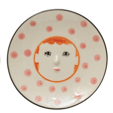 Hand Painted Lady Face Plate image 4