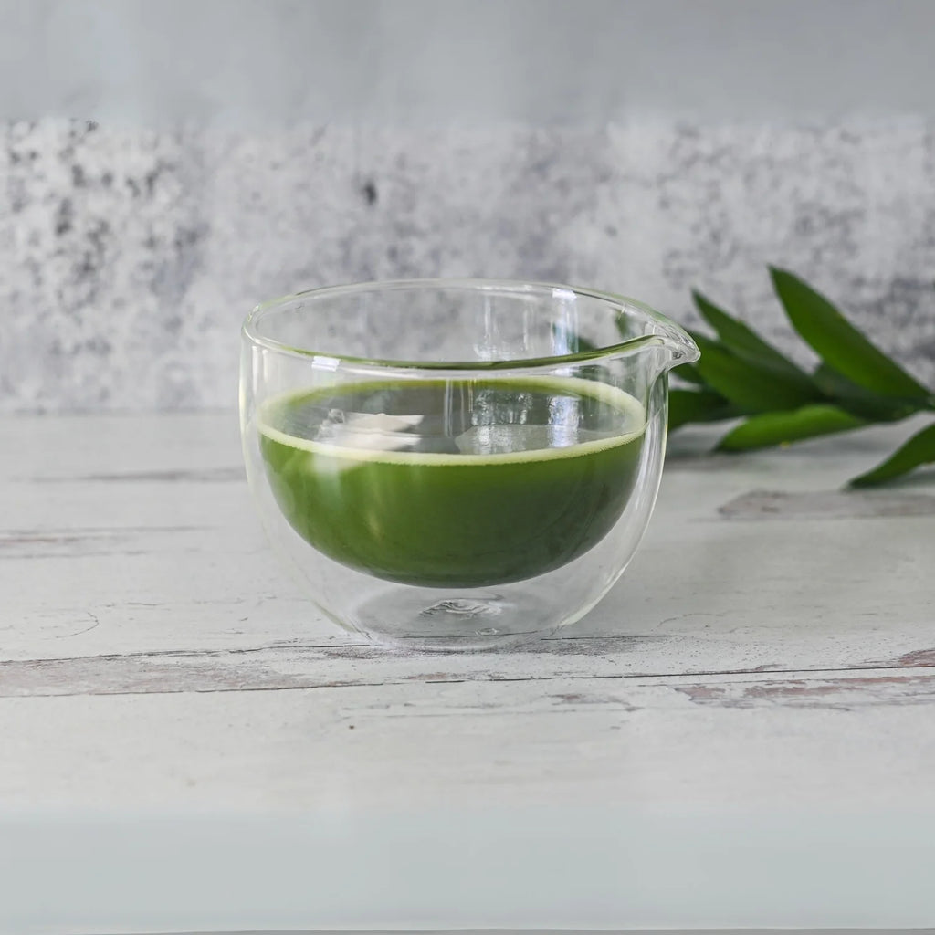 Double Sided Glass Matcha Bowl with Spout image 0