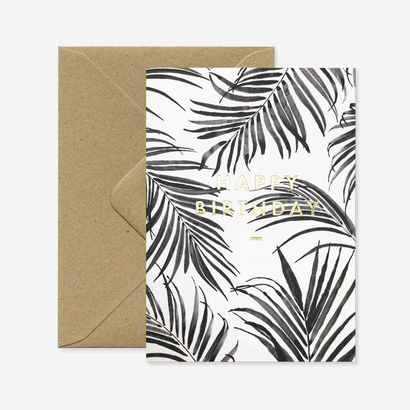 Happy Birthday Palm Tree Greeting Card image 0