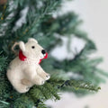 Felt Ornament - Polar Bear w/ Scarf image 0