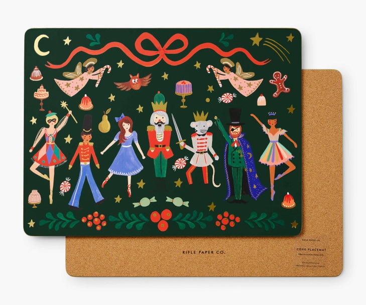 Nutcracker Set of 4 Cork Placemats image 3