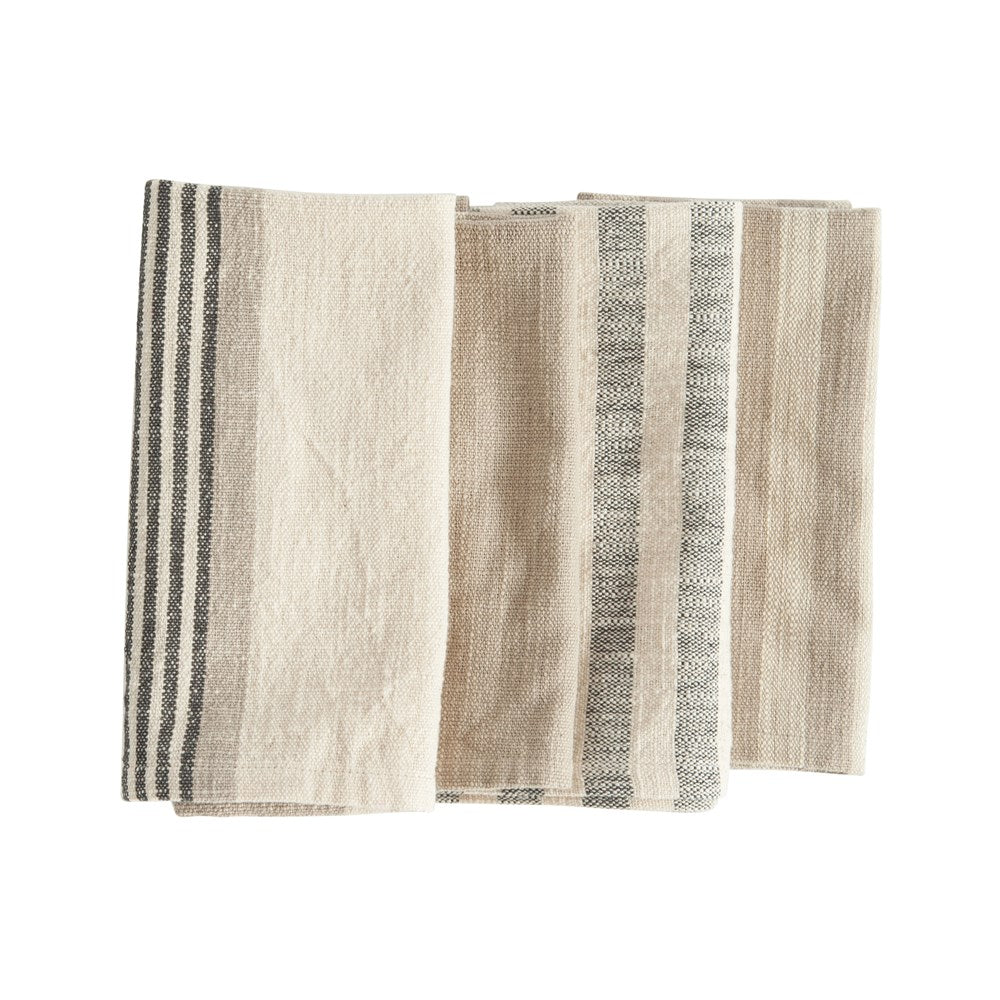 Cotton Striped Tea Towels Set image 1