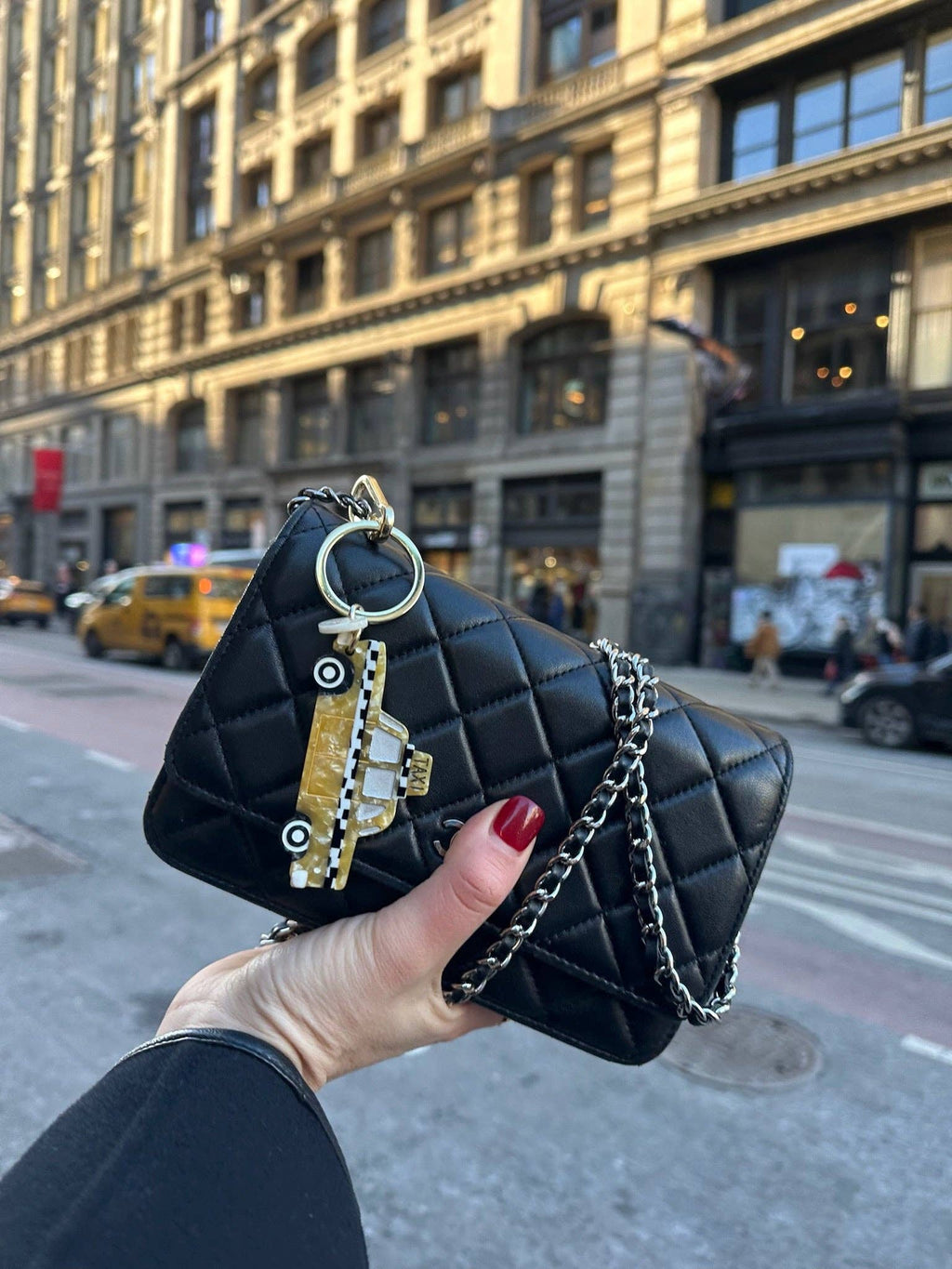 Taxicab Bag Charm