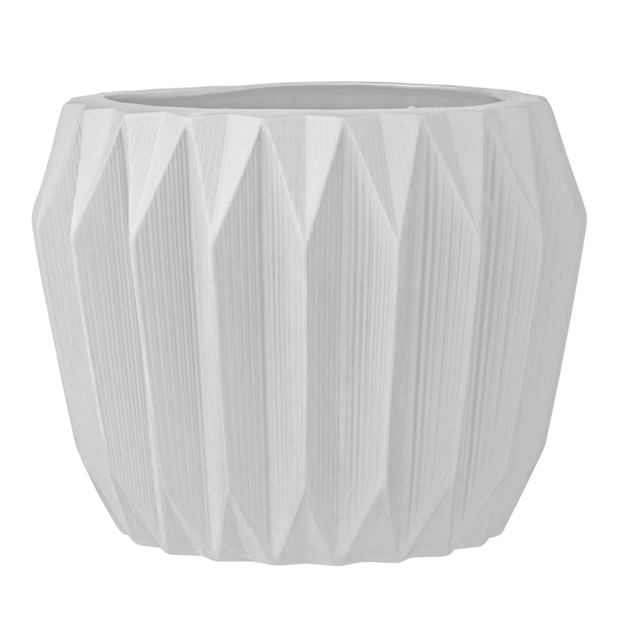 Stoneware Fluted Planter image 1