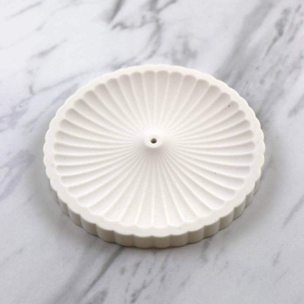 Fluted Round Incense Stick Holder image 0