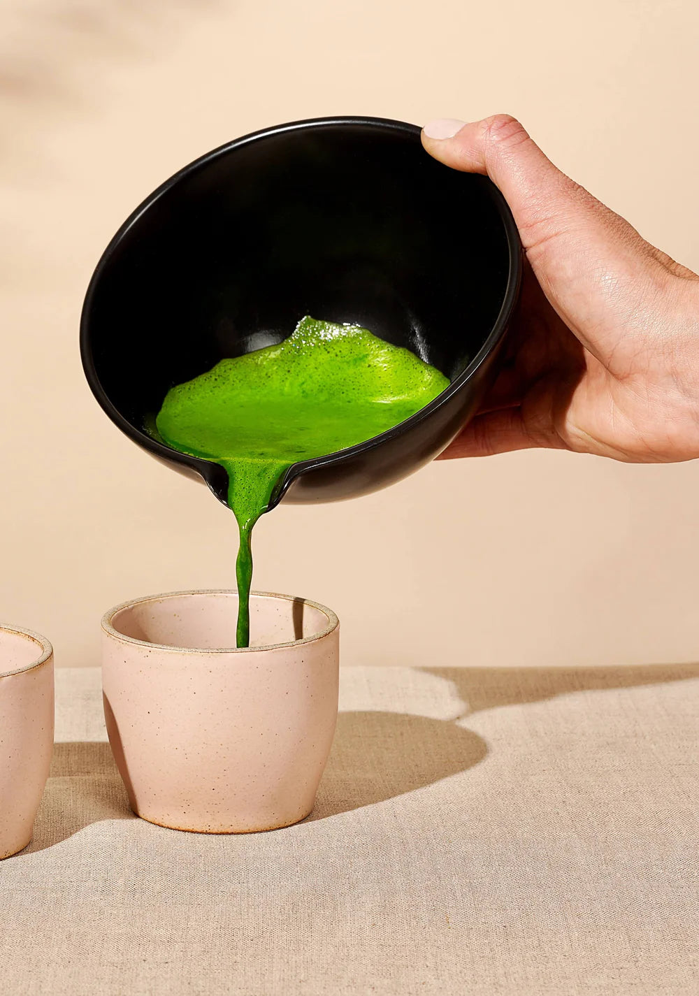 Matcha Pouring Bowl - Black Porcelain image 3