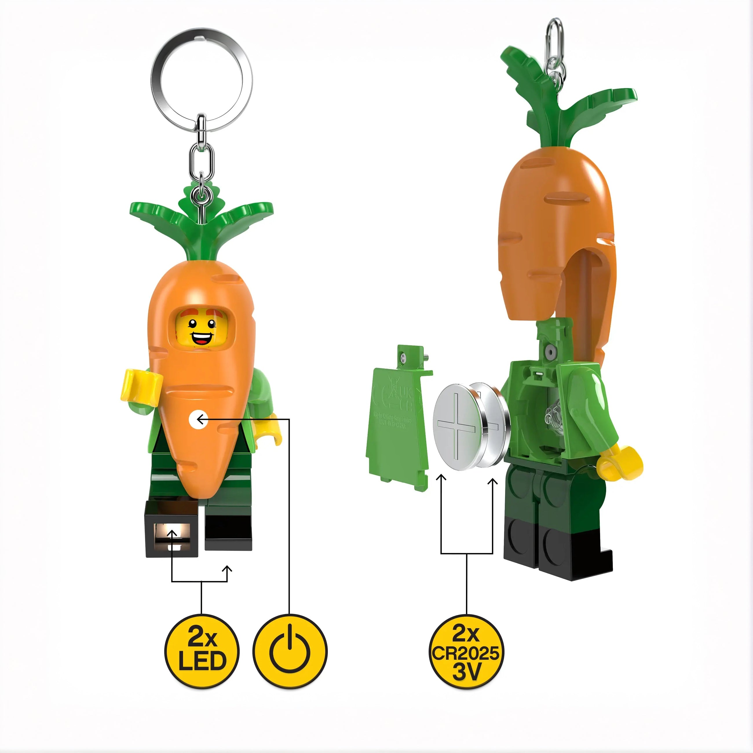 Lego Keychain - Carrot image 3