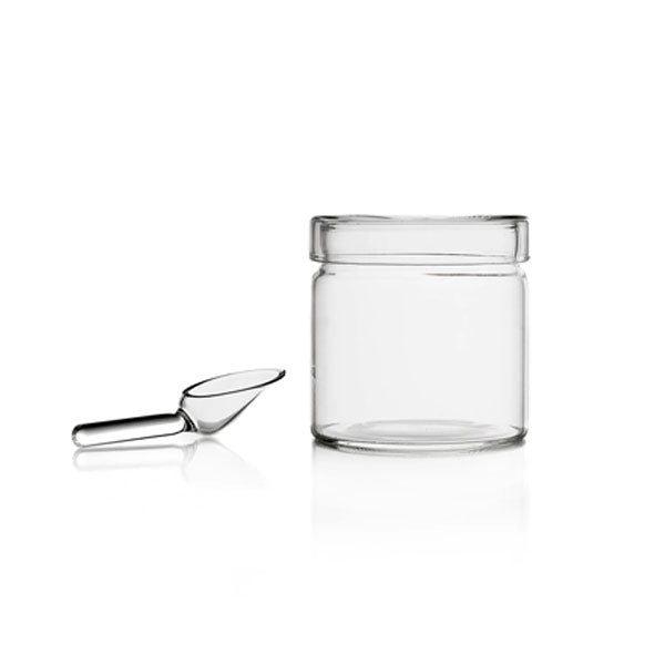 Piuma Sugar Pot with Glass Spoon image 0