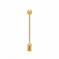 Stainless Steel Honey Dipper - Gold Finish image 0