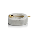 Tuscan Marble Bowl w/ Gold Spoon image 0