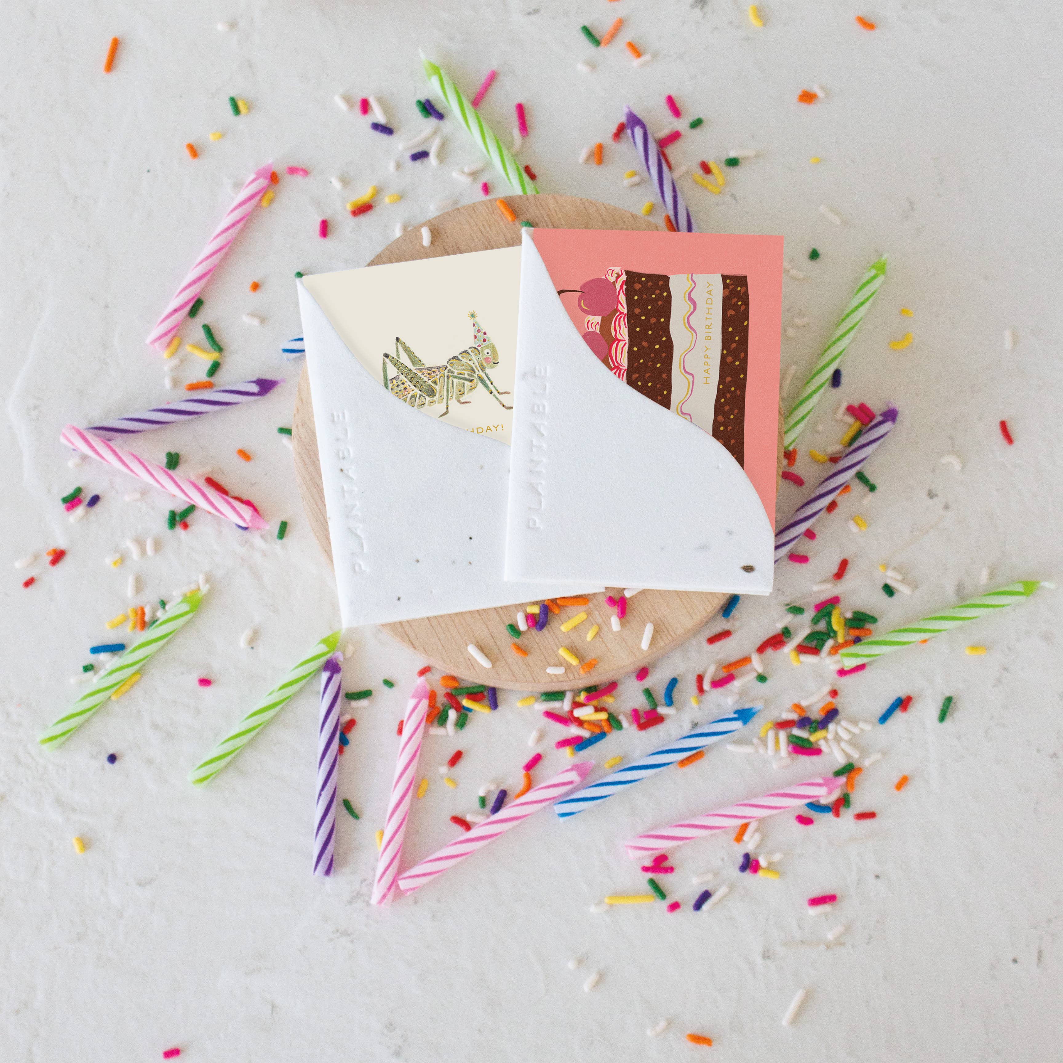 Slice of Cake Sprout - Birthday Mini Greet 2.5 x 3.5
