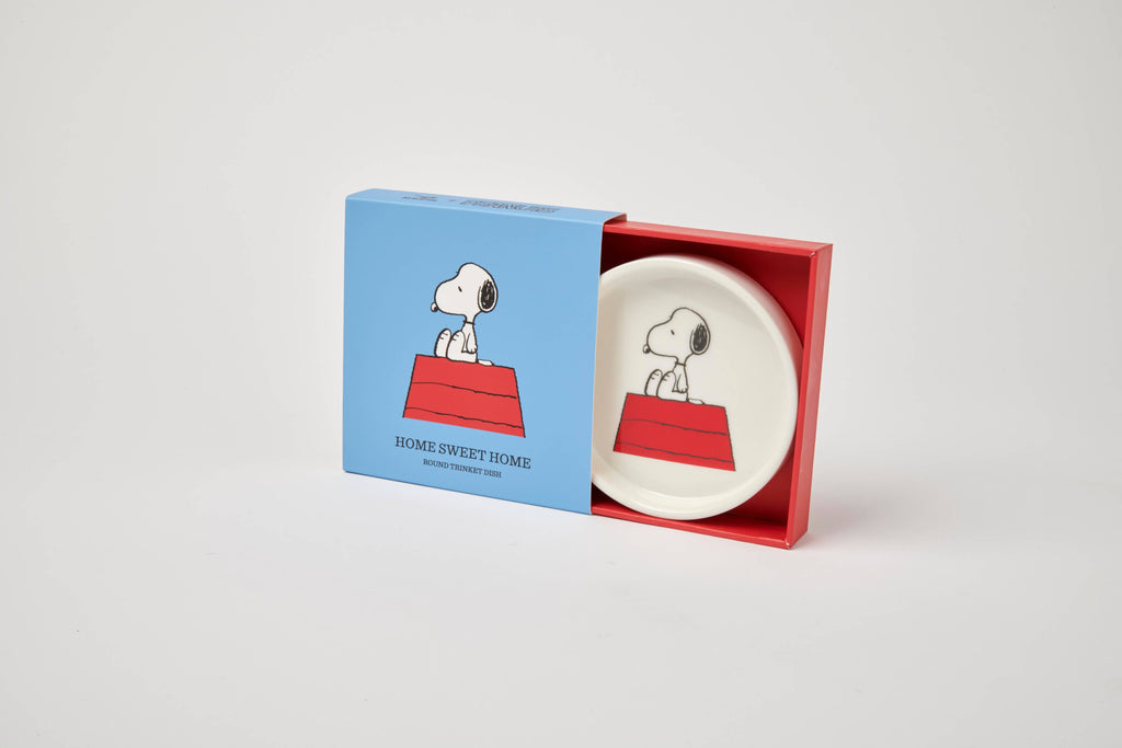 Peanuts Round Trinket Dish - Home Sweet Home