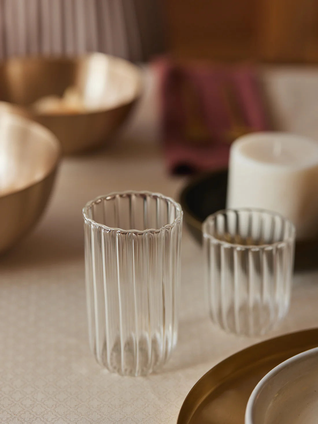 Kira Glass Tall Tumbler - Set of 2 image 3