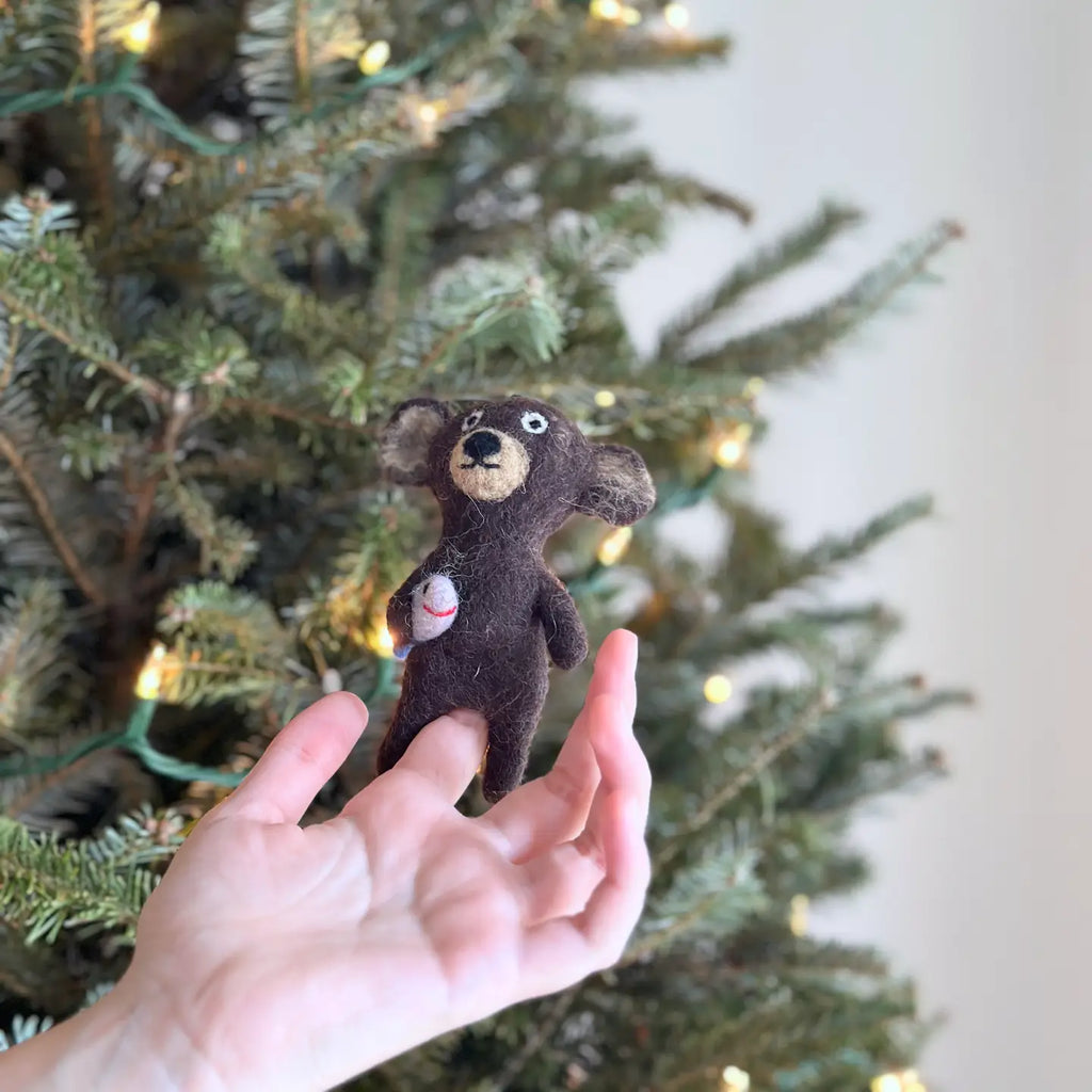 Felt Finger Puppet - Bear & Panda image 3