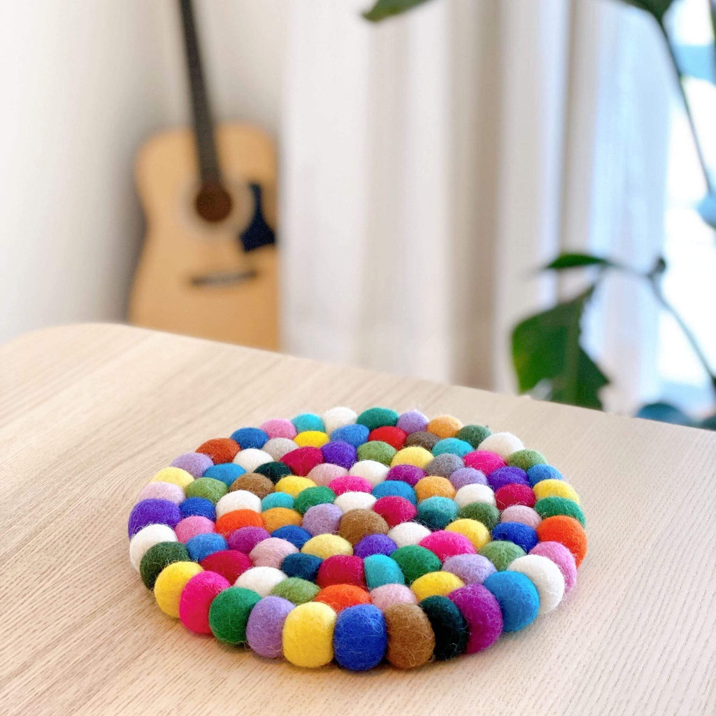 Circle Felt Ball Trivet image 0