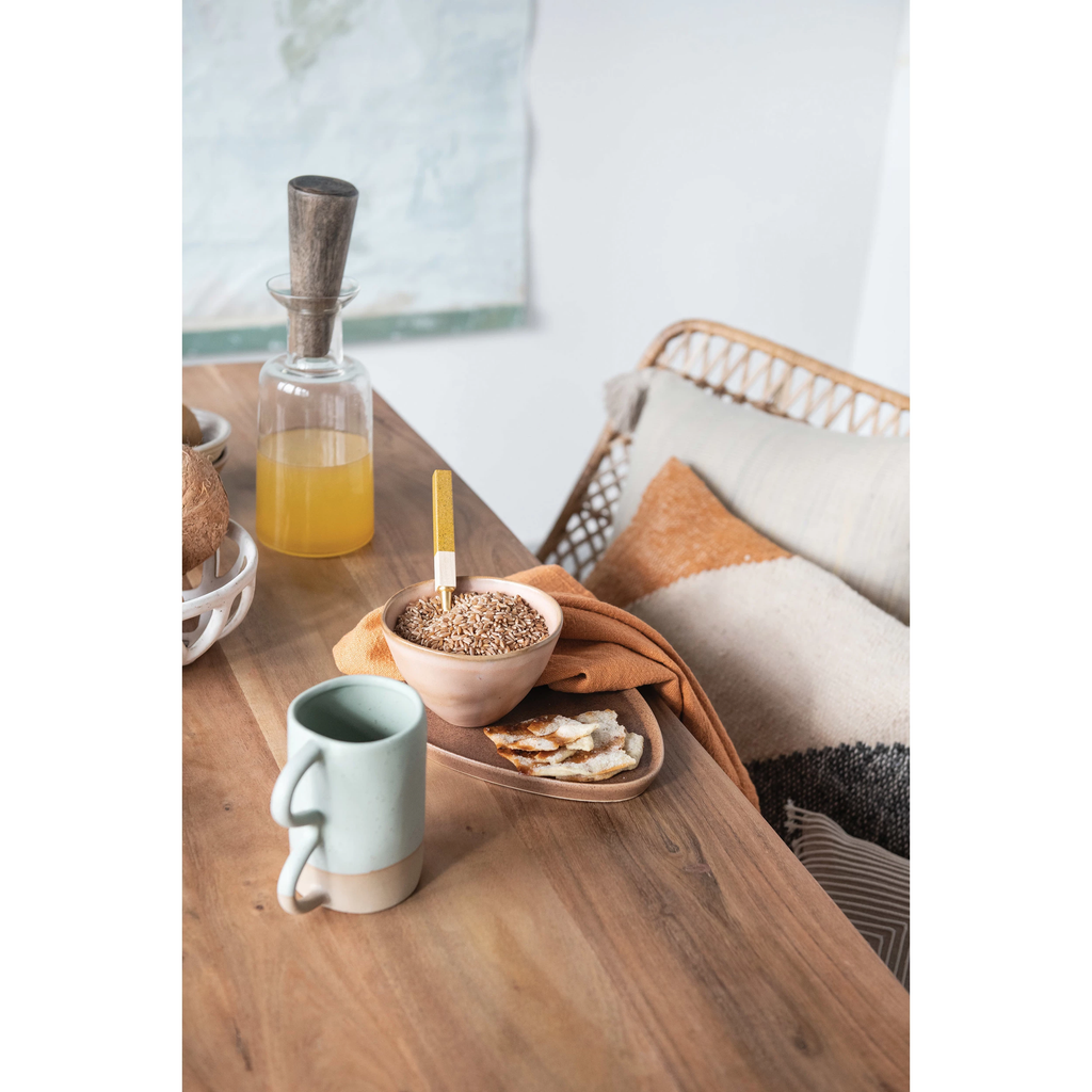 Stoneware Plate with Matte Reactive Glaze - Brown image 3