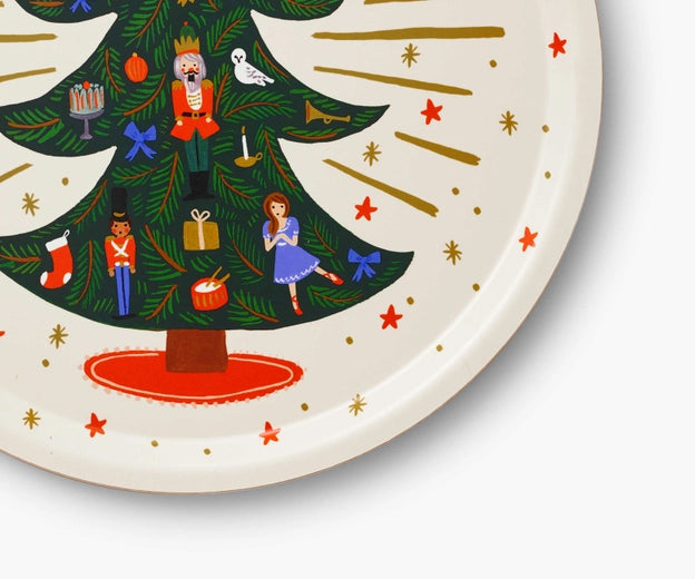 Holiday Tree Round Serving Tray image 3