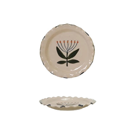 Hand-Painted Stoneware Plate image 3