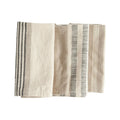 18" Square Woven Cotton Striped Napkins Set of 4 image 0