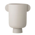 Metal Vase with Handles - Matte Beige image 0