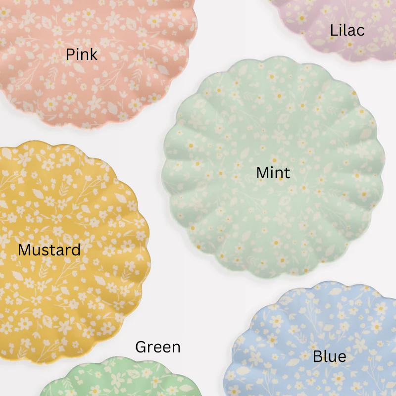 Floral Bamboo Plates image 1