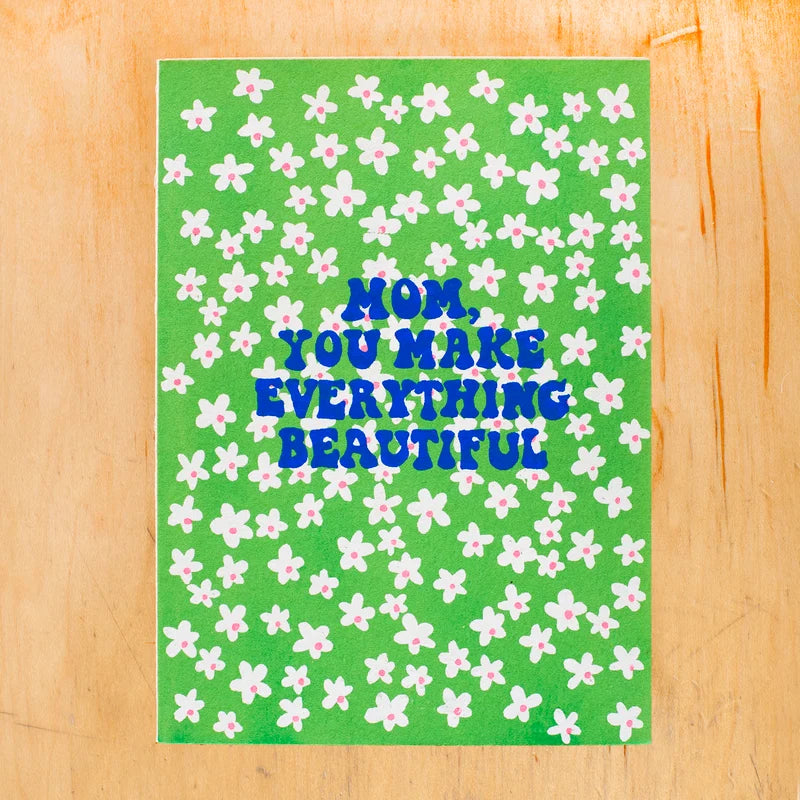 Beautiful Mom Flowers Greeting Card image 0