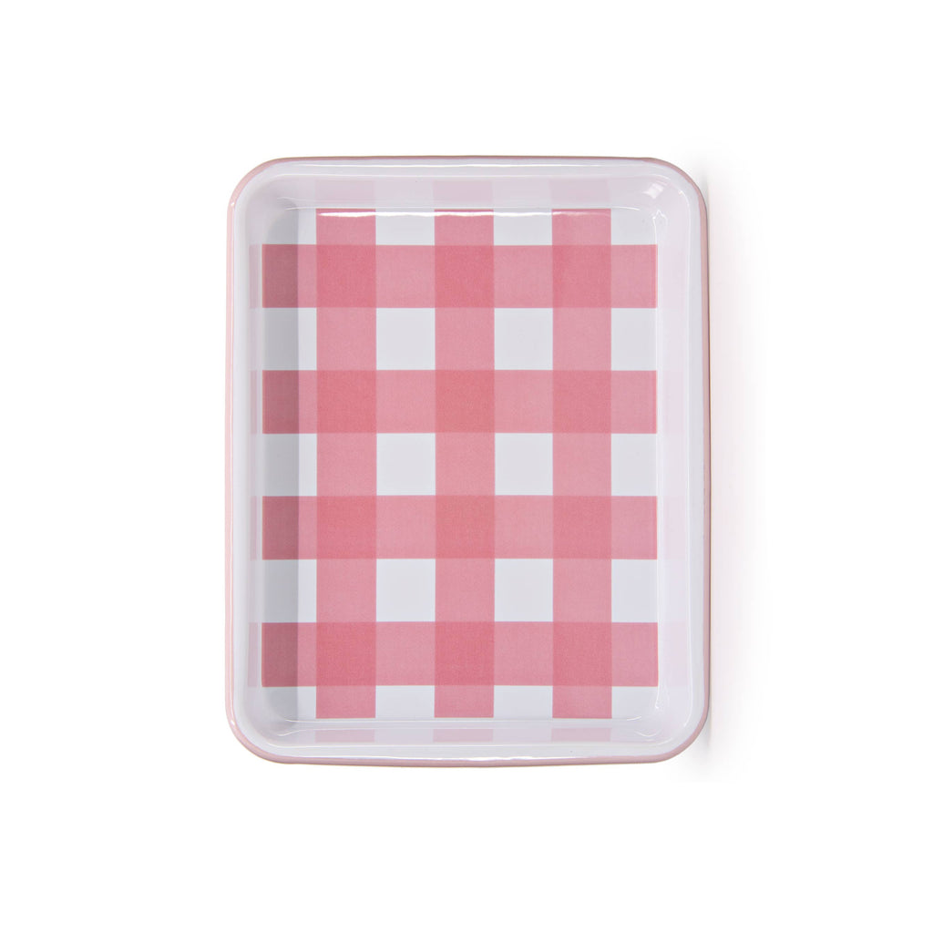 Max Humphrey x CCH Gingham Rectangle Tray - Pink