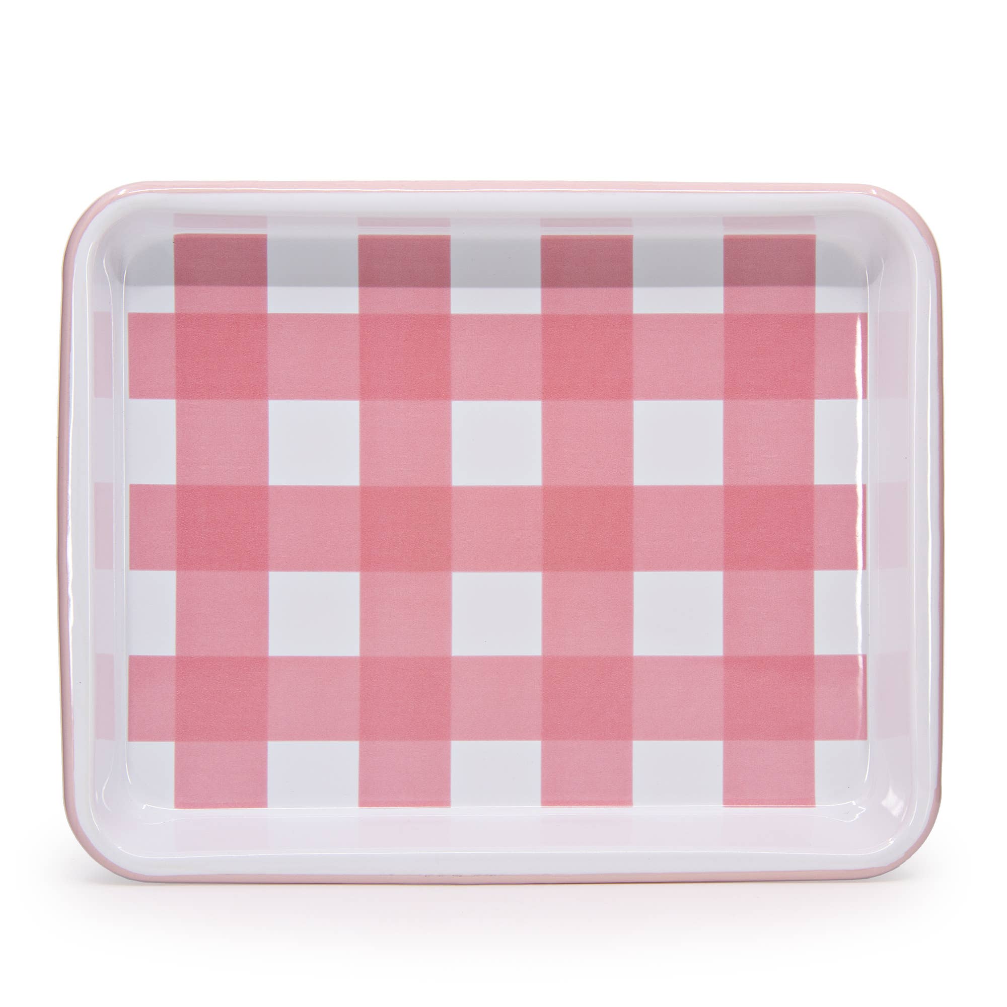 Max Humphrey x CCH Gingham Rectangle Tray - Pink