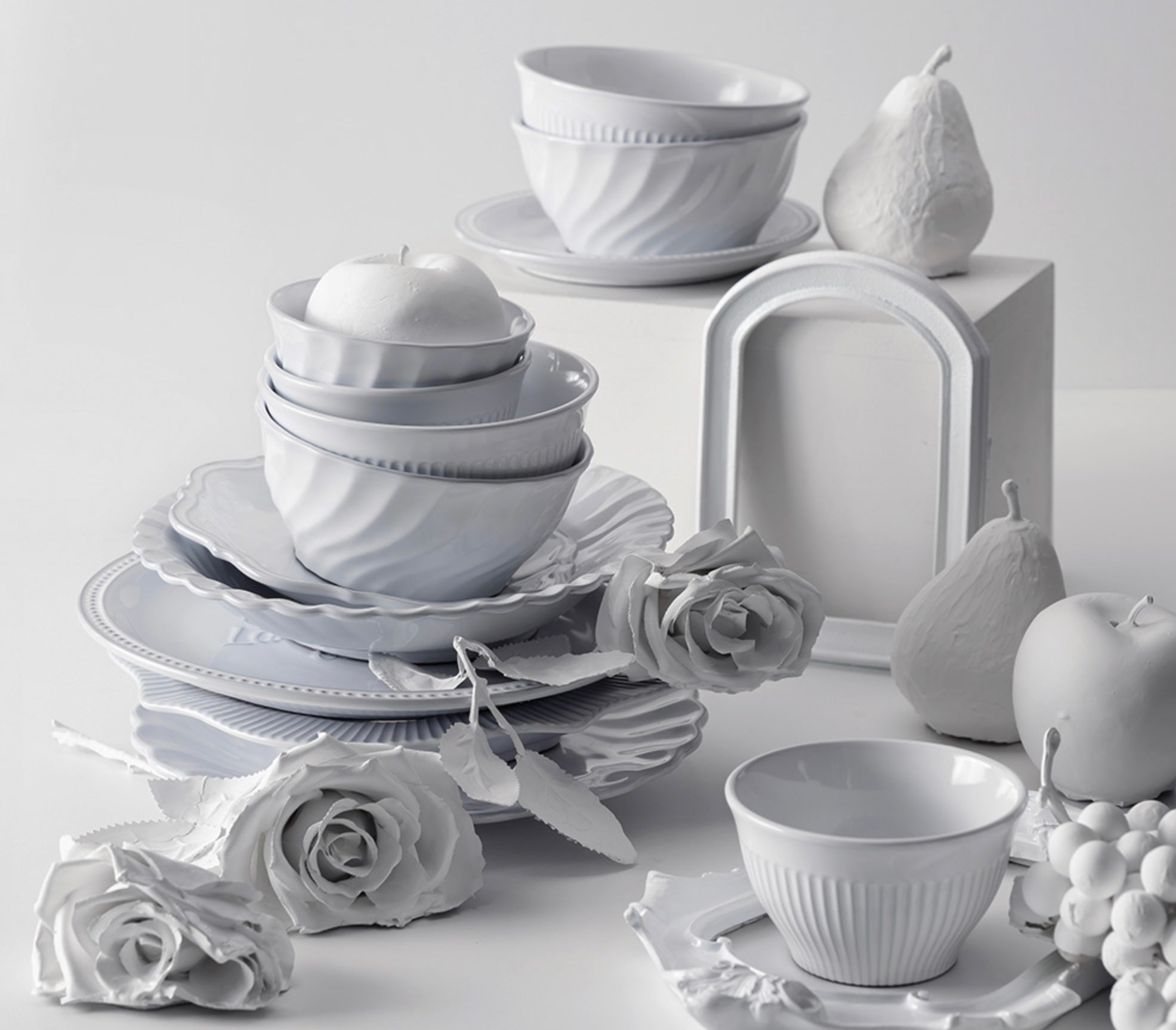 Blanc Pleats Plate Set image 7