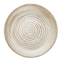 Round Stoneware Bowl Reactive Glaze Cream image 0