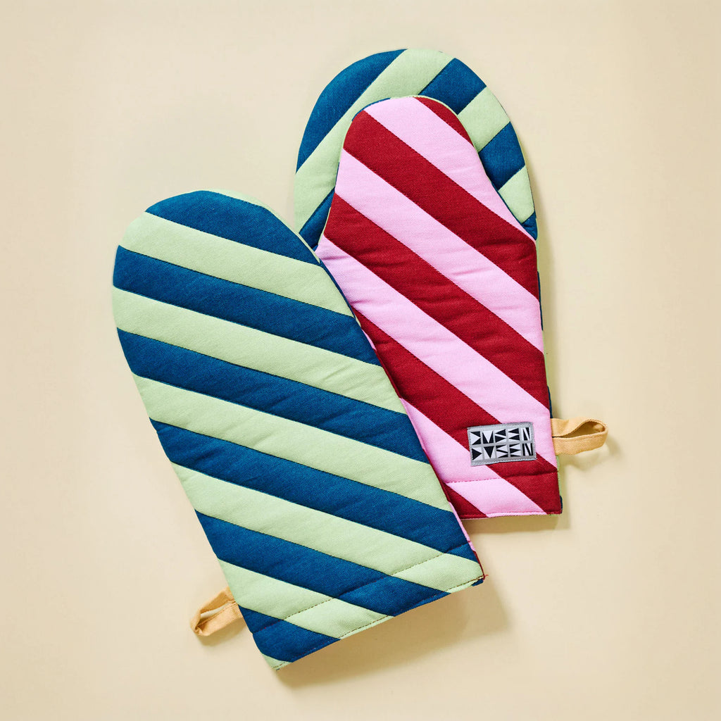 Stripe Oven Mitts image 0